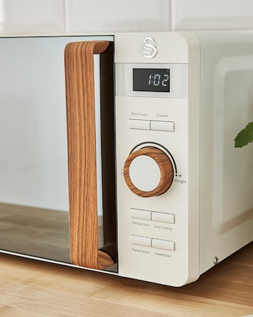 Swan SM22036LWHTN 20Litre Nordic Style Digital Microwave - White