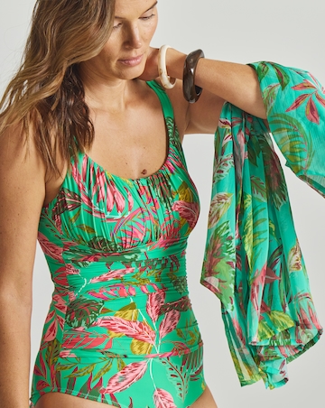 MAGISCULPT Firm Control Lose Up To An Inch Ruched Swimsuit