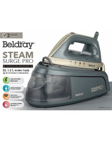 Beldray BEL01137TTF 2400W Titanium Steam Surge Pro