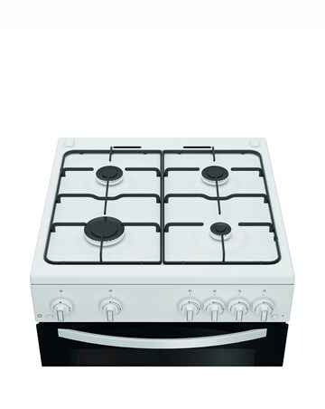 Indesit ITG6GW 60cm Gas Twin Cooker - White