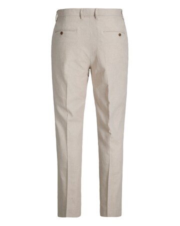 Jack & Jones Premium Martin Linen Blend Suit Trouser - Natural