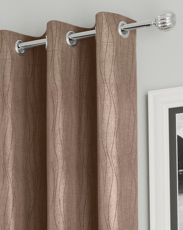 Goodwood Thermal Light Filtering Textured Embossed Eyelet Curtain
