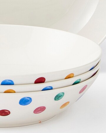 Julipa Polka Dot Set of 4 Pasta Bowls
