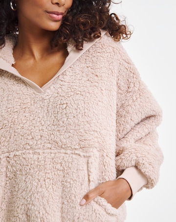 Pretty Secrets Hooded V Neck Snuggle Top