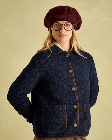 Joules Sadie Button up Borg Fleece Jacket