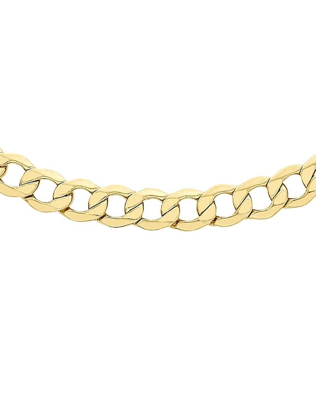 Gents 9 Ct Gold 1/4oz Hollow Curb Chain
