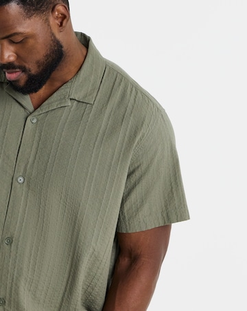Jack & Jones Tyson Textured Resort Shirt - Green