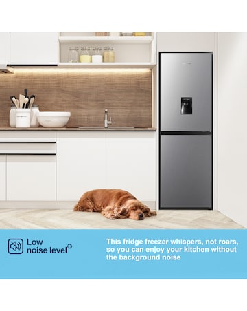 Fridgemaster MC55240DES Fridge Freezer with Water Dispenser- E Rated 175 CM