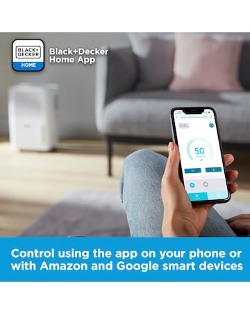 BLACK+DECKER 12L Smart Dehumidifier LED Display