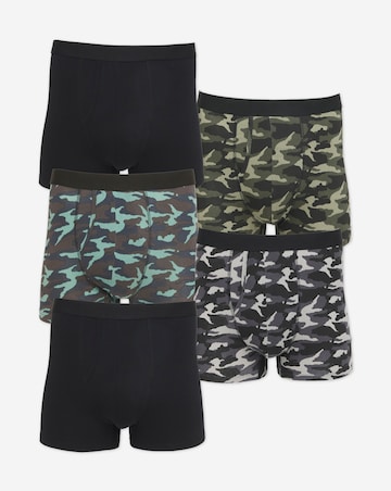 5 Pack Camo A-Front Boxers