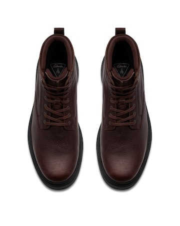 Clarks Badbury Hi Wp Boots - Brown Leather