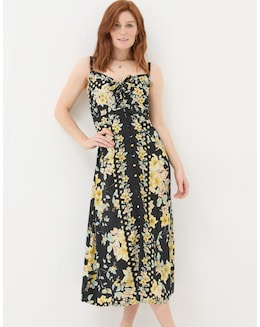FatFace Phoebe Citrus Floral Midi Dress