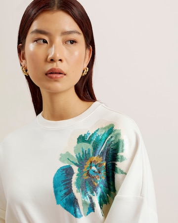 Ted Baker Bayleyy Sequin Graphic Sweat