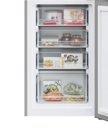 Hoover HOCT3L517ESK-1 55 x 175cm Low Frost Fridge Freezer - Silver