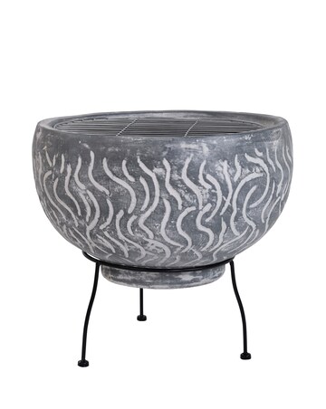 Charles Bentley SNUG Toledo Clay BBQ Firepit with Grill