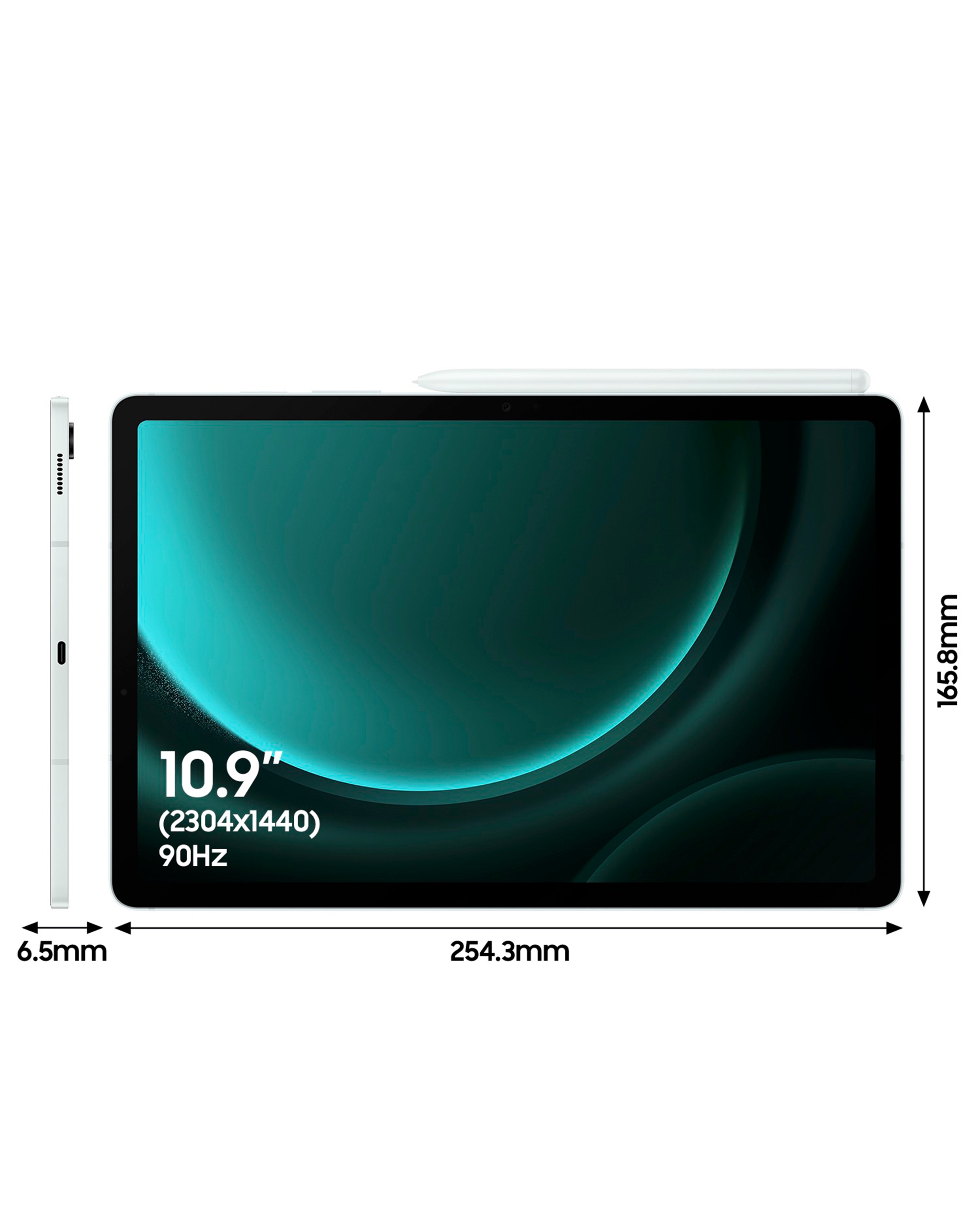 Samsung Galaxy Tab S9 FE 10.9in 128GB WiFi Tablet - Light Green