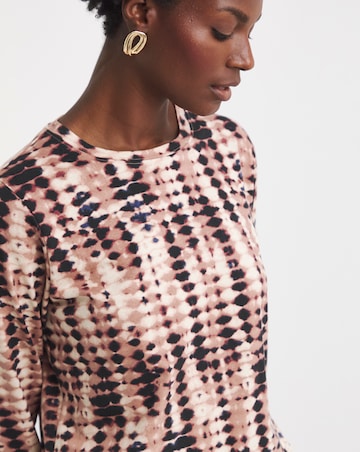 Longline Curved Hem 3/4 Sleeve