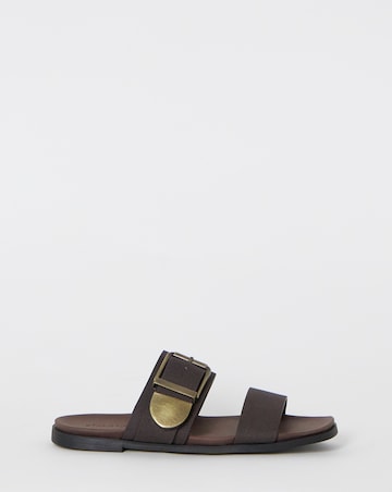 Natasha Buckle Detail Sandals - Wide Fit (E)