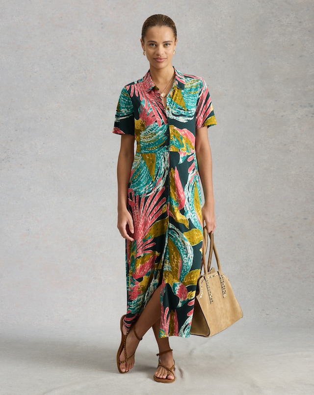 White Stuff Rua Jersey Shirt Dress