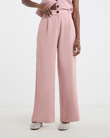 Textured Wide Leg Trousers