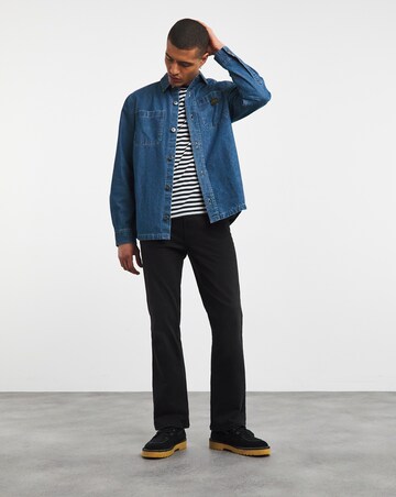 Bootcut Fit Stretch Jeans Blackwash