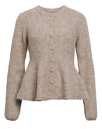 Object Peplum Knit Cardigan