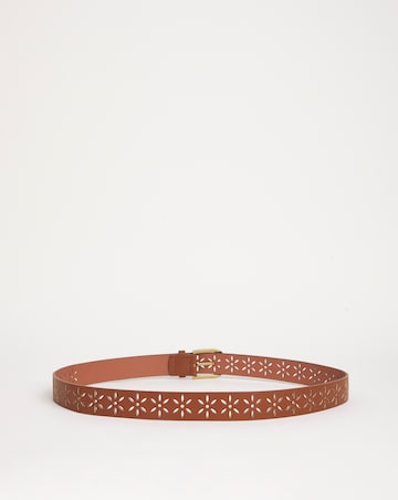 Flower Laser Cut Jean Belt