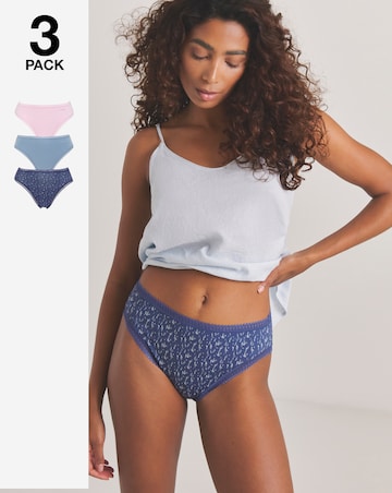 Sloggi (3 Pack) Go Crush Tai Knicker Navy Mix