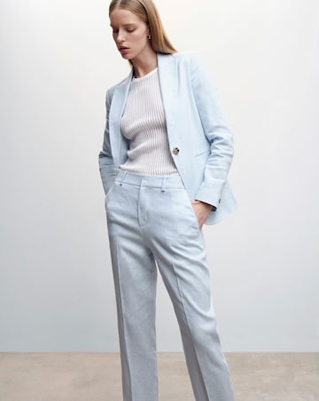 Mango Linen Suit Trousers