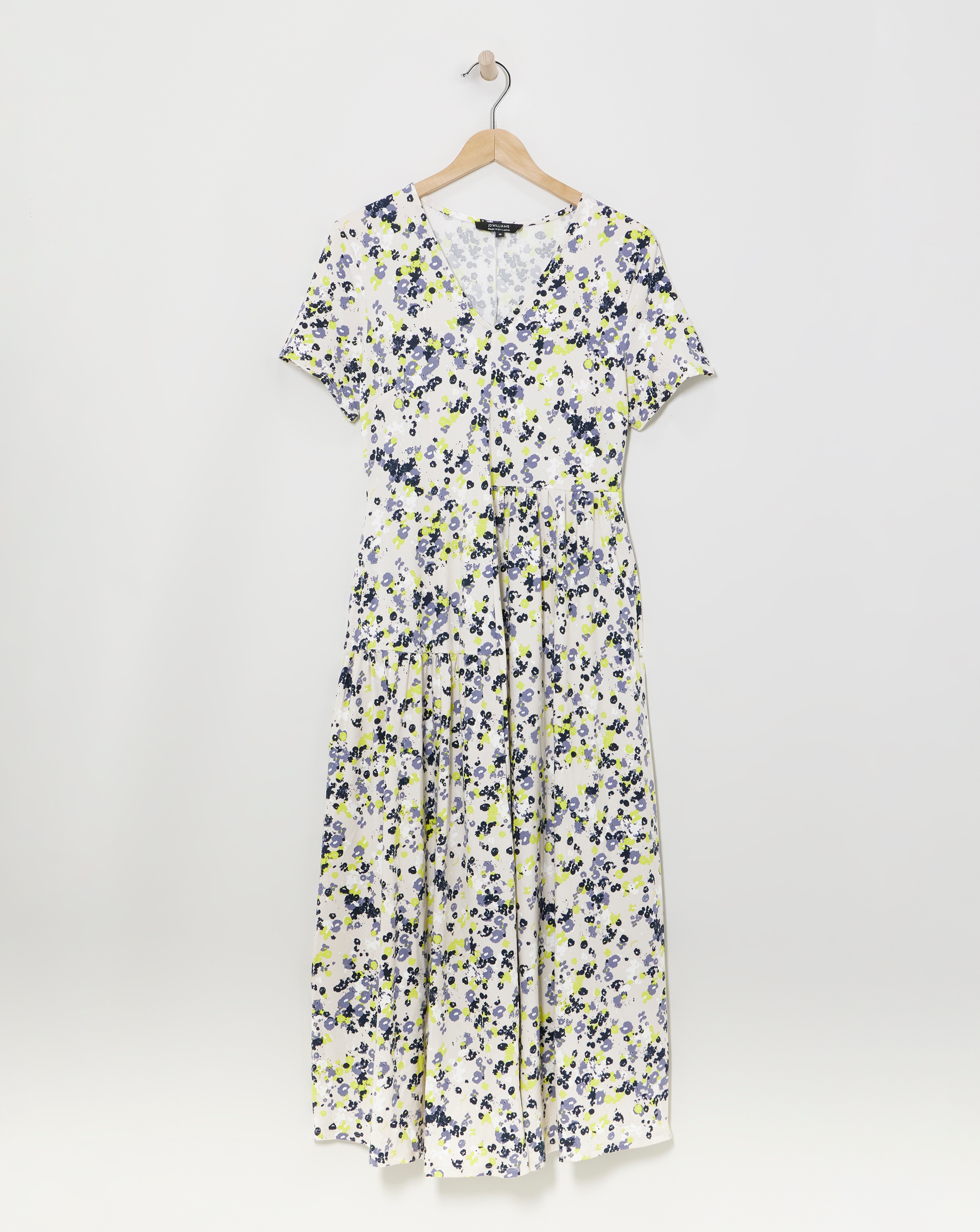 Soft Touch Tiered Asymmetric Swing Dress