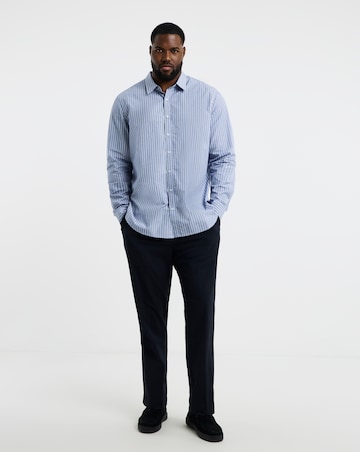 Long Sleeve Poplin Stripe Shirt Long