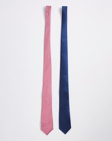 Pack 2 Blue/Pink Ties
