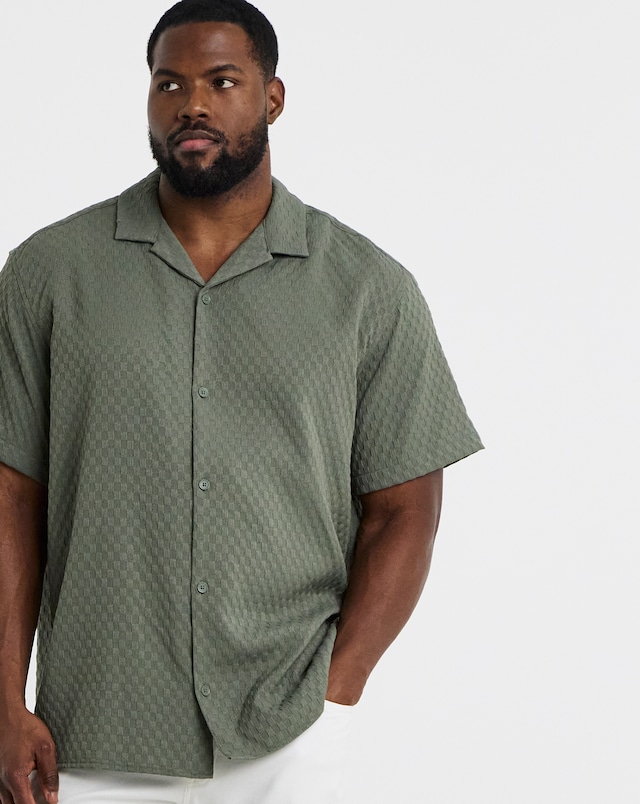 Jack & Jones Sean Textured Resort Shirt - Green