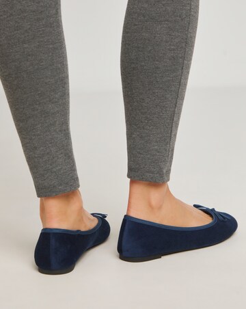 Moxie Soft Ballerina Slippers - Wide Fit (E)