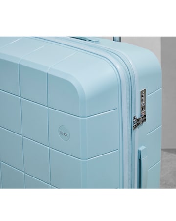 Rock Pixel 3pc Suitcase Set - Pastel Blue