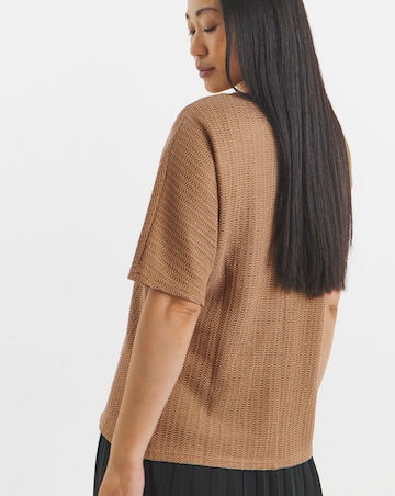 Cut And Sew Half Sleeve Tee