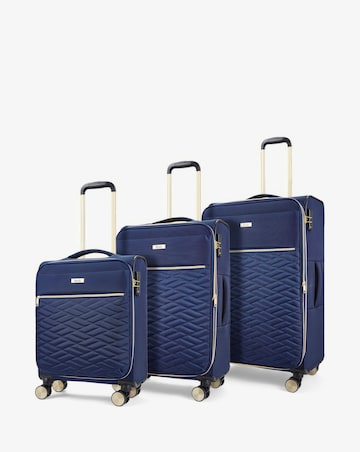 Rock Sloane 3pc Suitcase Set - Navy