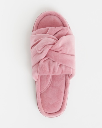 Alondra Twist Upper Mule Slipper - Wide Fit (E)