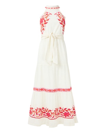 Joe Browns Lucy Halterneck Embroidered Maxi Dress