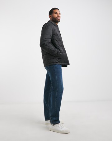 Lyle & Scott Black Wadded Collared Jacket