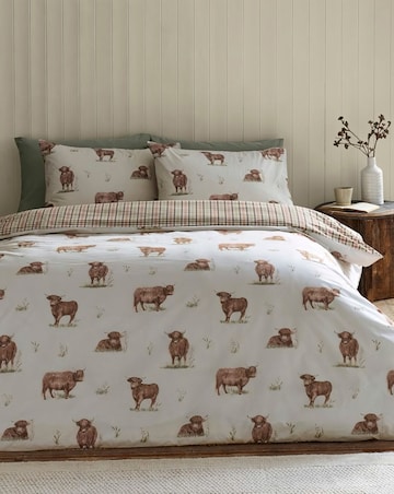 Catherine Lansfield Angus Highland Cow Duvet Set