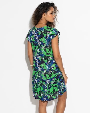 Pour Moi Gracie Crinkle Frill Swing Beach Dress