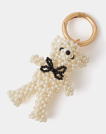 Accessorize Beaded Bear Bag Charm