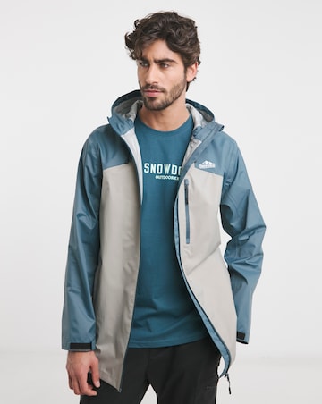 Snowdonia Mens Waterproof Colour Block Hooded Jacket