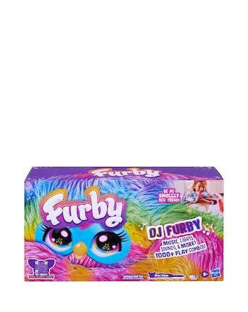 Furby DJ Furby Interactive Toy, Super Snuggly Rainbow Electronic Plush