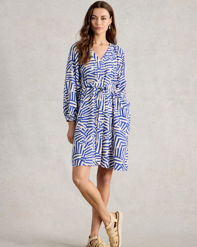 White Stuff Petra Linen Blend Dress