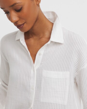 Textured Stripe Fabric Shirt