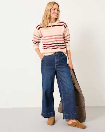FatFace Solange Stripe Crew Jumper