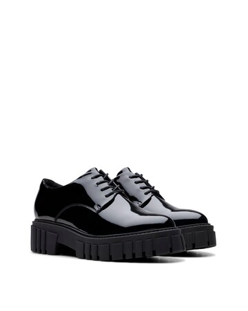 Clarks Page Patent Leather Lace Up Shoe Standard Fit