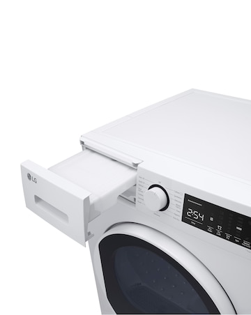 LG FDT208W 8kg Heat Pump Tumble Dryer Dark White - A++ Rated